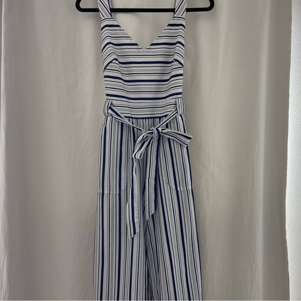 ELLE Striped Sleeveless wide leg Jumpsuit Size XS